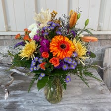 Vibrant Fall Vase